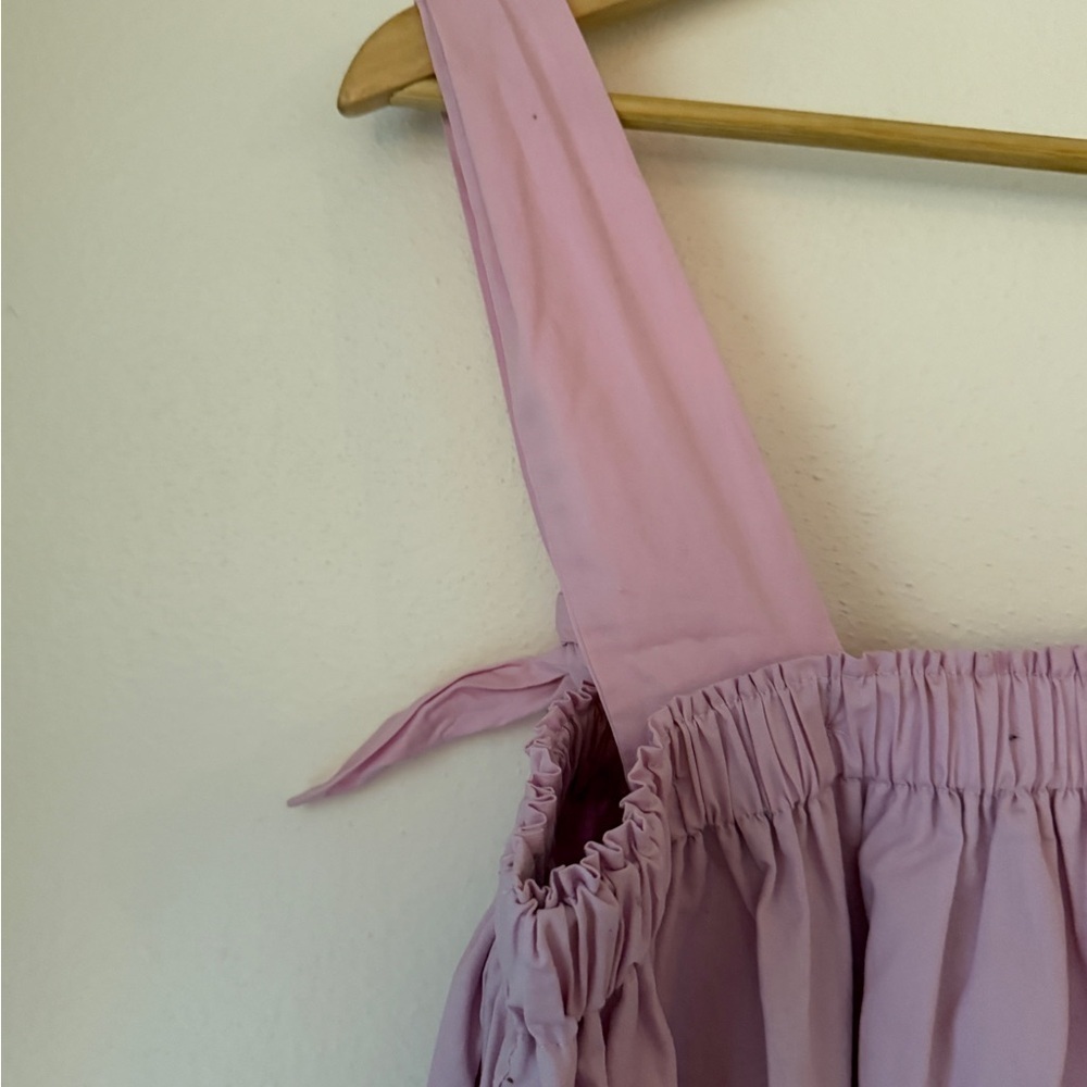 HYFVE Lilac Babydoll Mini Dress Sleeveless Lined Women's M - Picture 6 of 13